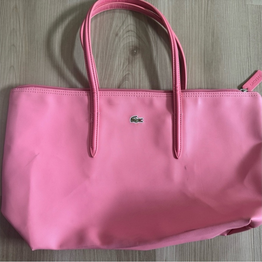 Lacoste Vibrant Pink Tote Bag